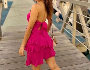 Girl Pink Bodycon Drawstring Dress