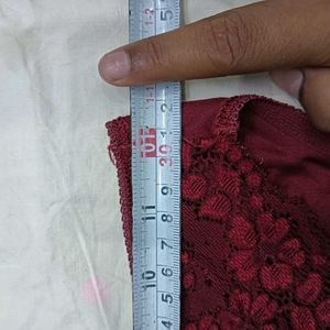 🖤 Burgundy Lace Briefs