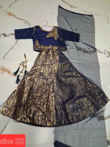 Elegant Girls Navy Blue Lehenga Choli