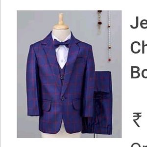 Jeet Ethics 4 Piece Checkered Party Suit With Bow