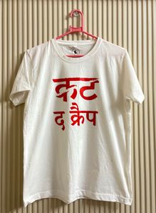 White Graphic Print T-Shirt