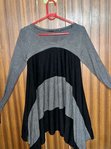 Chic Asymmetrical Tunic Top