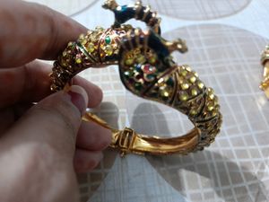 like new golden colour peacock design