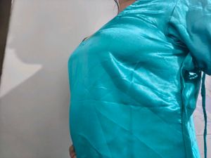 Shiny Teal Kurti