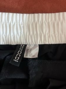 H&amp;M Divided Black &amp; White Track Pants