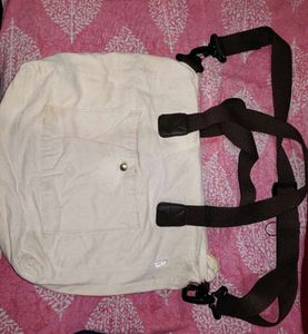 Cream Canvas Tote Bag