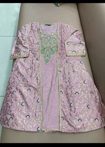 Elegant Pink Kurta Set with Jacket