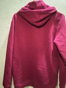Maroon Graphic Print Hoodie