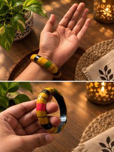 Wooden Striped Bangle
