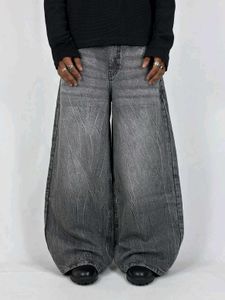 GREY THUNDER WIDE LEG
