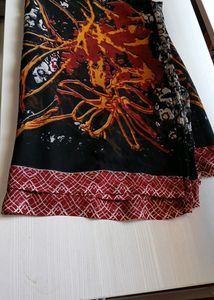 Beautiful Georgette Saree With Blouse New