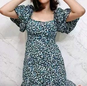 Floral Print Mini Dress