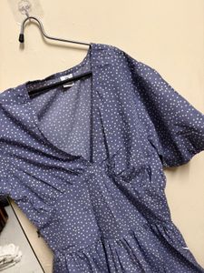 Cute Polka Dot Ruffle Dress