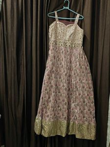 Floral Print Anarkali Dress