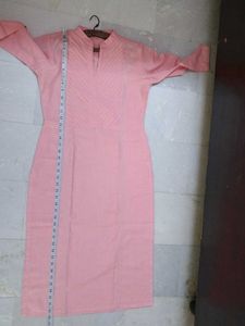 Peach Cotton Kurti