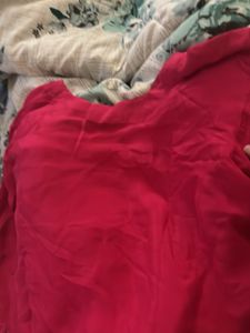 reduced price hot pink suit with handwork done