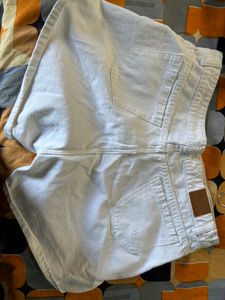 White Short Denim