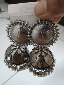 Oxidized Big Jhumka
