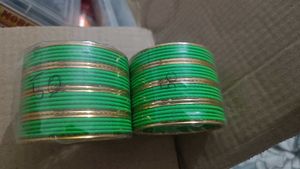Set of Orange and Green Bangles😍