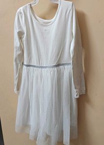 H&amp;M White Sparkly Tulle Dress