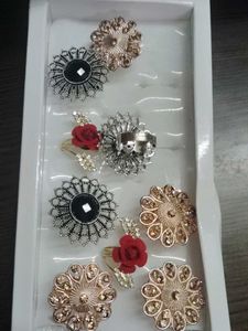 Set of 2 Statement Rings