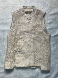 Cheongsam Sleeveless Brocade Top
