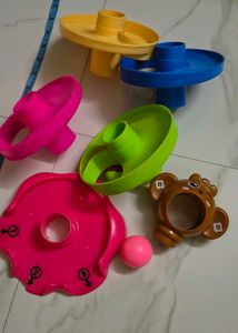 5 Layer Ball Ramp toy set Monkey Kid