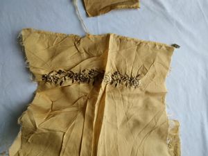 Green And Cream Embroidered Lehenga (Women's)