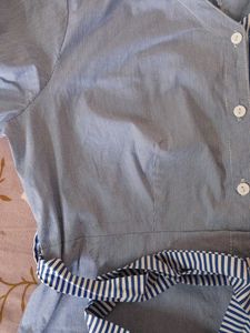 Blue Striped Shirt top