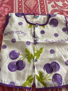 Jhabla Set Pure Soft Cotton For Kids Age 6-9months