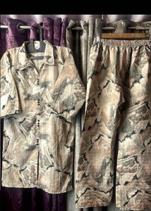 Abstract printed coord set