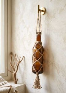 Macrame Bottle Plant Hanger