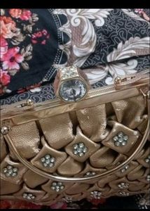 Sparkling Gold Clutch Bag