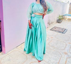 Plazo Pants With Blouse