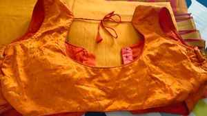 Orange /Yellow Saree with Blouse