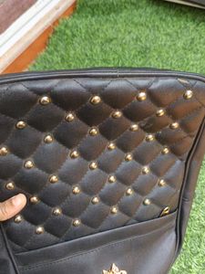 Stylish Quilted Black Backpack