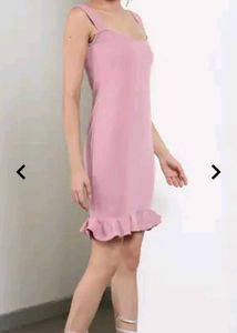 Chic Pink Sleeveless Mini Dress