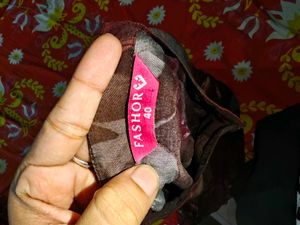 Brown Floral Print Kurta