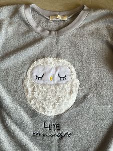 Cute Owl Graphic Fleece Sweatshirt
