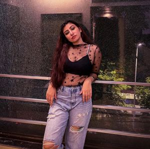 Sheer Black Starry Top (no Bralette included)