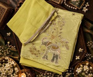 (NEW) Beautiful Motif Embroidered Dress Material