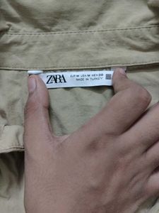 Zara Classic Beige Casual Tunic Top