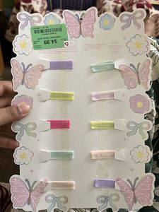 Sparkling Bow &amp; Butterfly Hair Clips Set