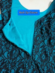Chic Blue &amp; Black Party &amp; Casual Dress Size M &amp; L.