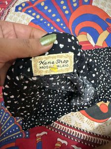 Chic Black Heart Print Tunic Top