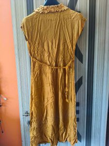 Mustard Mid dress