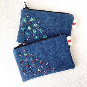 Denim Embroidered Pouches (1)