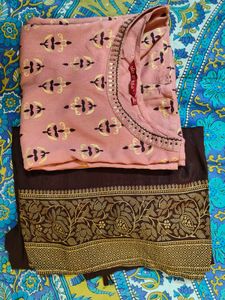 Printed Straight Kurta With Palazzos