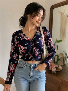 Floral Print Cropped Top