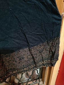 🇳🇿💫💗Elegant Black Printed Anarkali Kurta